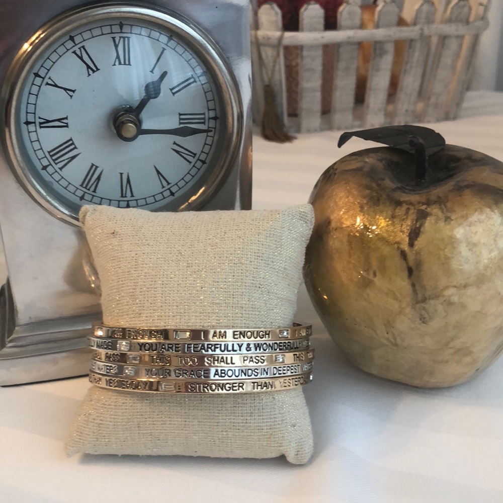 🌟SOLD🌟Stackable bracelets; inspirational bangles - Picture 2 of 4